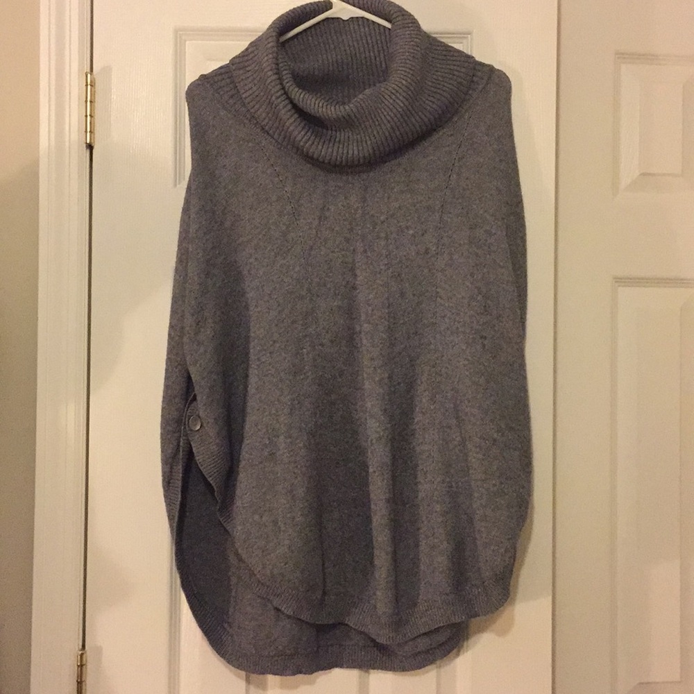Grey poncho